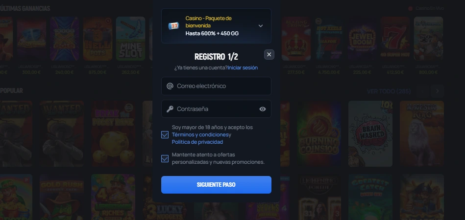 aerobet casino registrarse